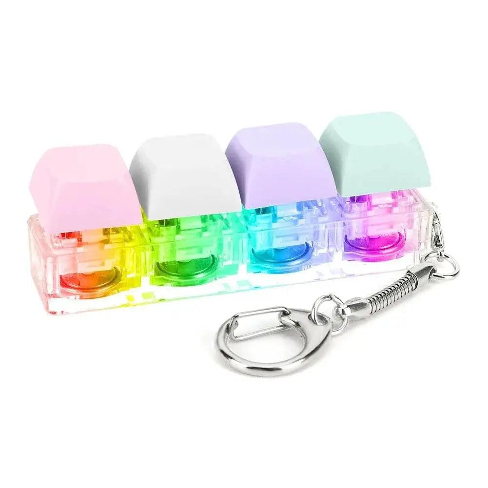  Finger Keyboard Fidget Toys 4 Keys Keyboard Clicker Toy Decompress Fingertip Keychain Finger Calming Keychain Stress Relief Toy -  ToylandEU™