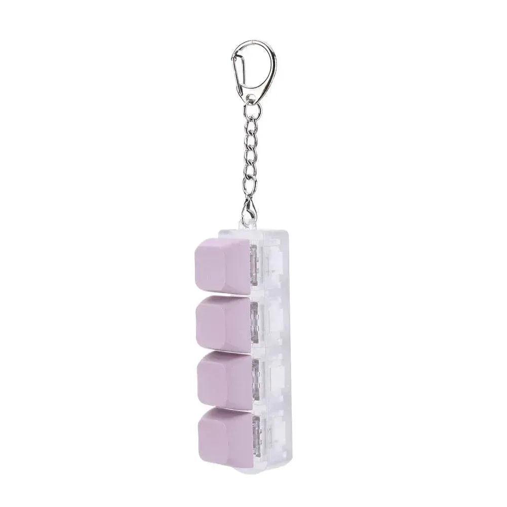  Finger Keyboard Fidget Toys 4 Keys Keyboard Clicker Toy Decompress Fingertip Keychain Finger Calming Keychain Stress Relief Toy -  ToylandEU™