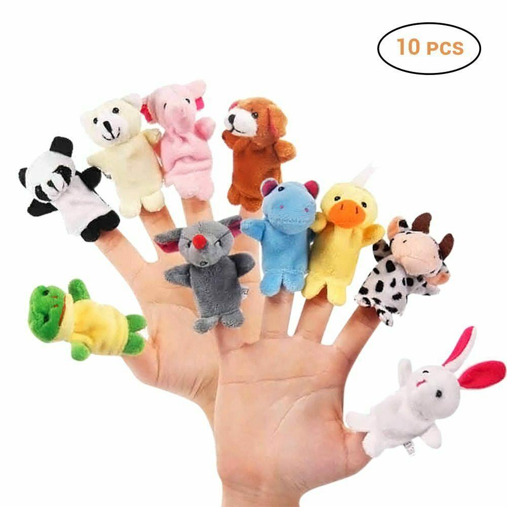 Finger Puppet Animal Set for Children's Storytelling and Baby Bedtime - ToylandEU