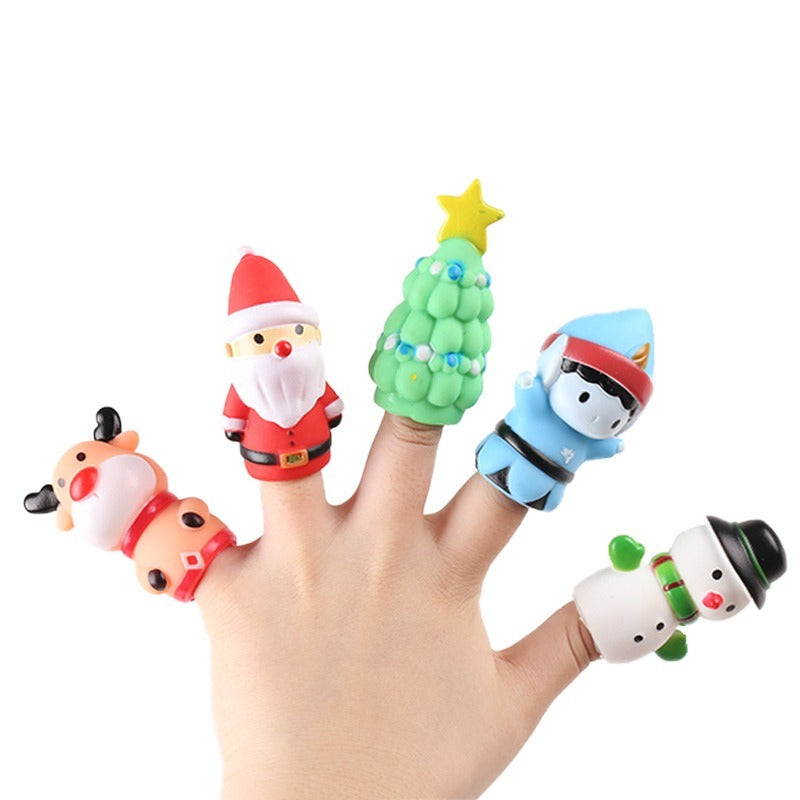 Mini Animal Finger Puppets - Set of Educational Plastic Toys - ToylandEU