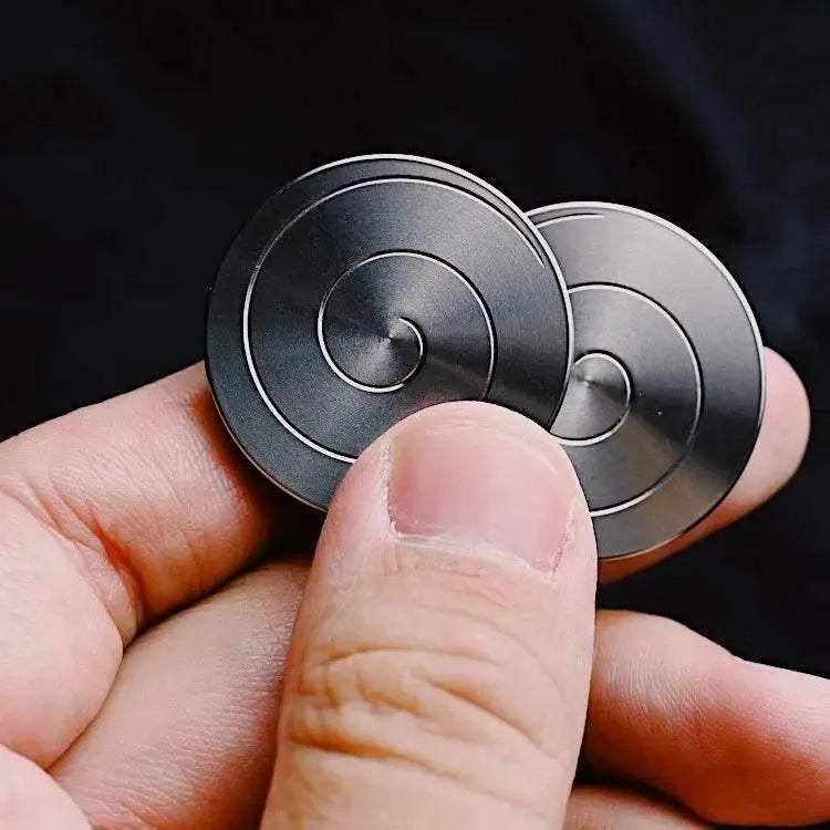  Desktop Coin Fingertip Gyro Transfer Good Luck Gyro Interest Pocket Toy Stainless Steel Gyro Adult Fingertip Toy For Children -  ToylandEU™