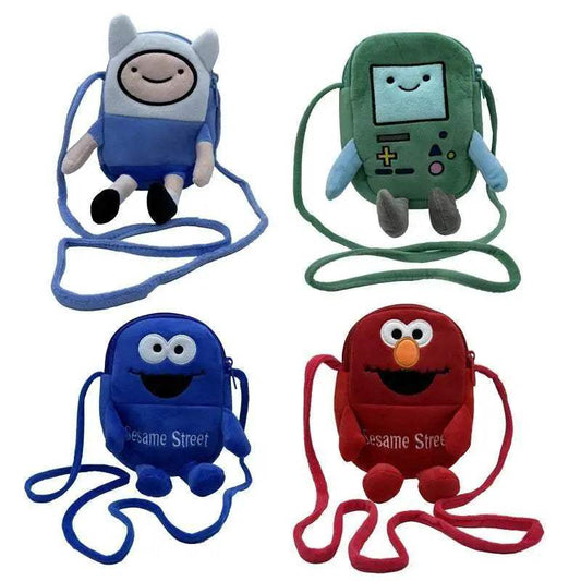 Finn & Jake Plush Crossbody Bag - Adorable Coin Purse & Phone Holder - ToylandEU