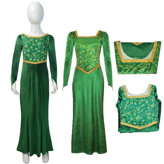  Fiona Green Princess Costume - Enchanting Kids Halloween Dress -  ToylandEU™