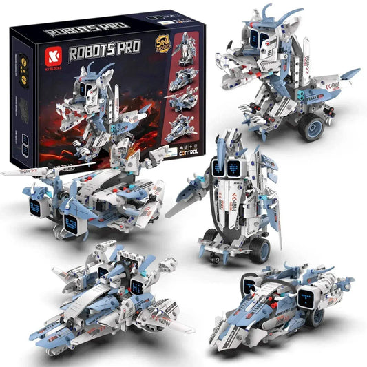 Fire Breathing Dragon Five In One Programmable STEM Robot Toy - ToylandEU