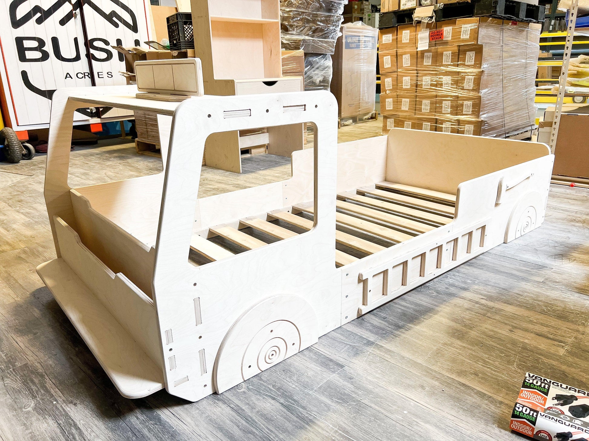 Fire Engine Floor Bed Crib Twin Full Toylandeu™