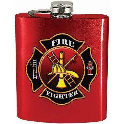 Firefighter Hip Flask Stainless Steel 7oz Durable Great Gift - ToylandEU