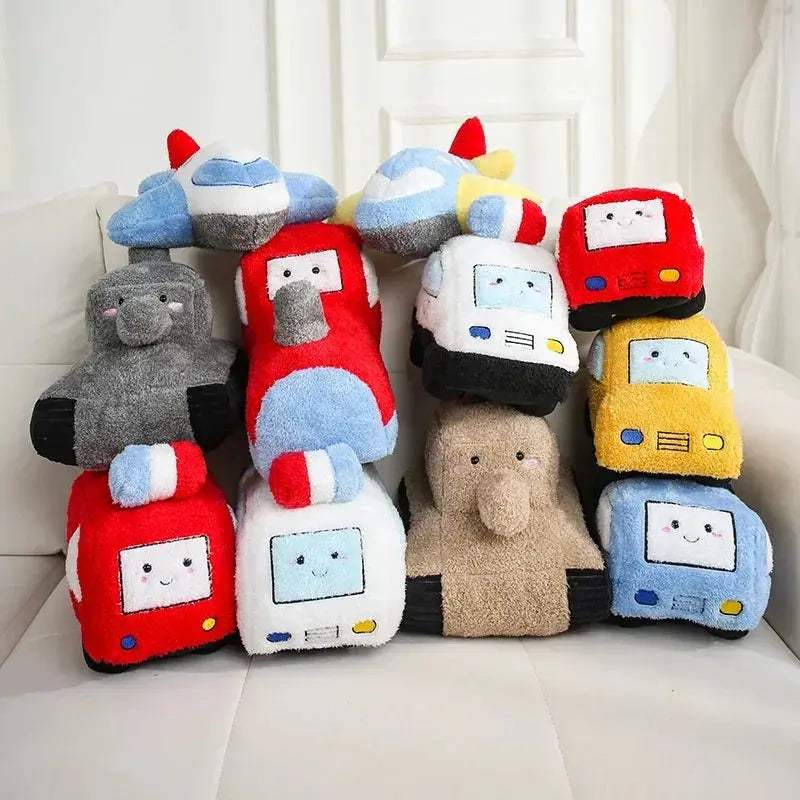 Fire Truck Plush Toy For Kids Soft Safe Birthday Gift - ToylandEU