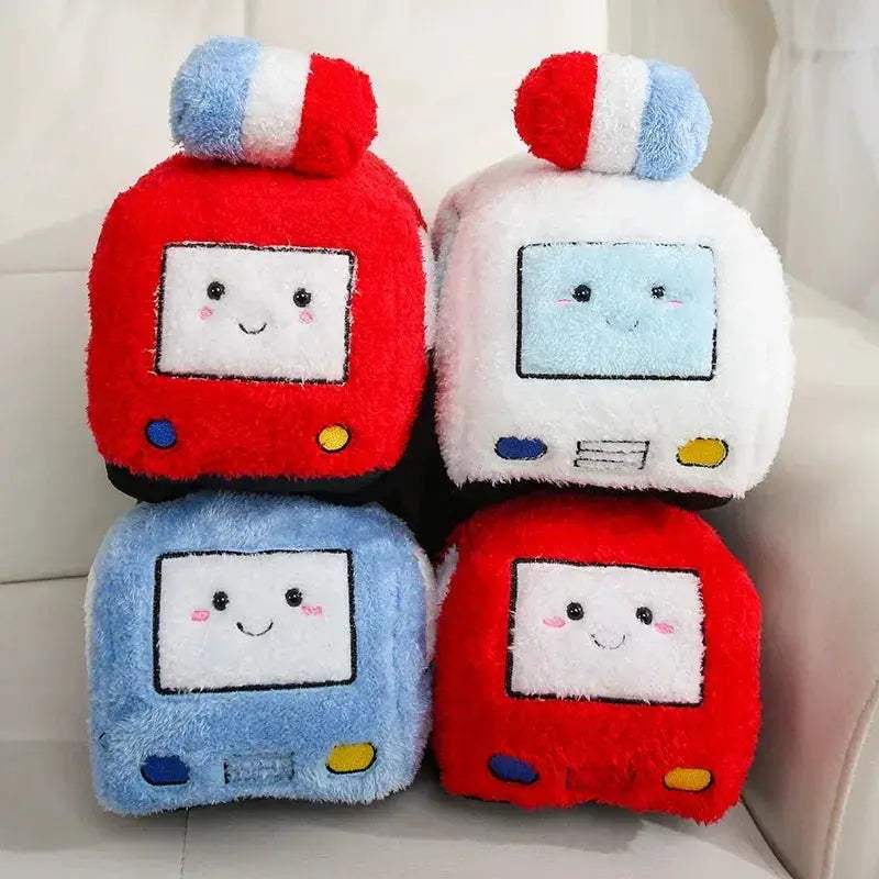 Fire Truck Plush Toy For Kids Soft Safe Birthday Gift - ToylandEU