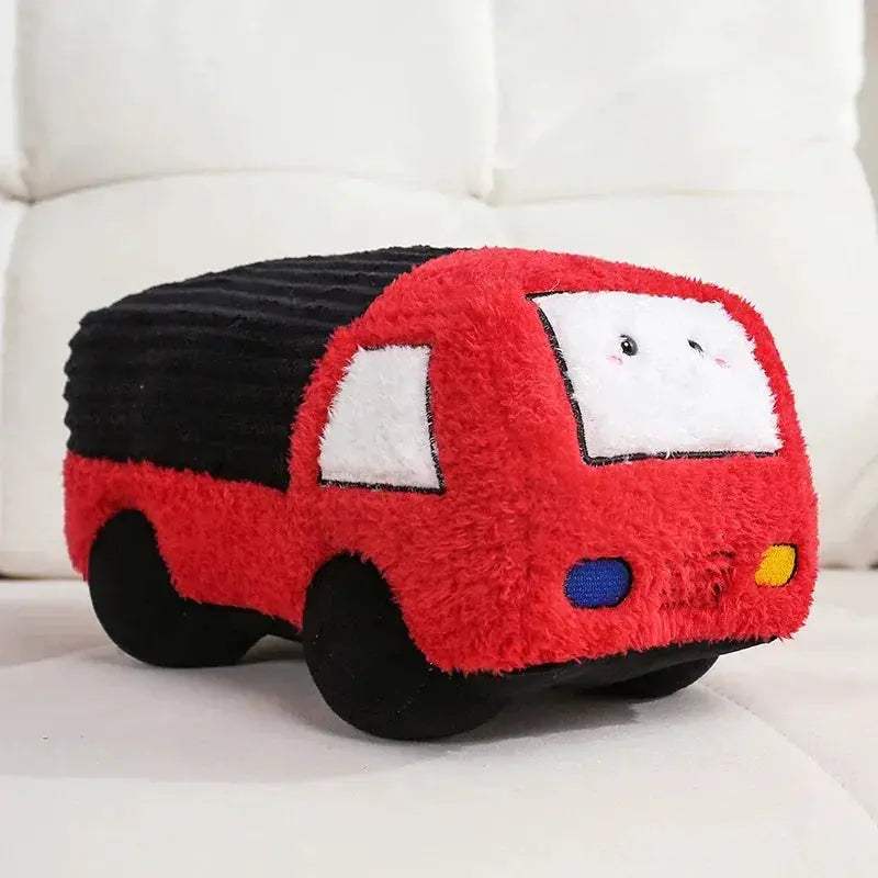 Fire Truck Plush Toy For Kids Soft Safe Birthday Gift - ToylandEU