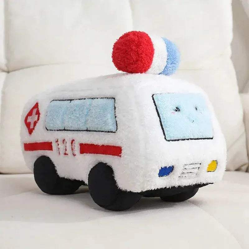 Fire Truck Plush Toy For Kids Soft Safe Birthday Gift - ToylandEU