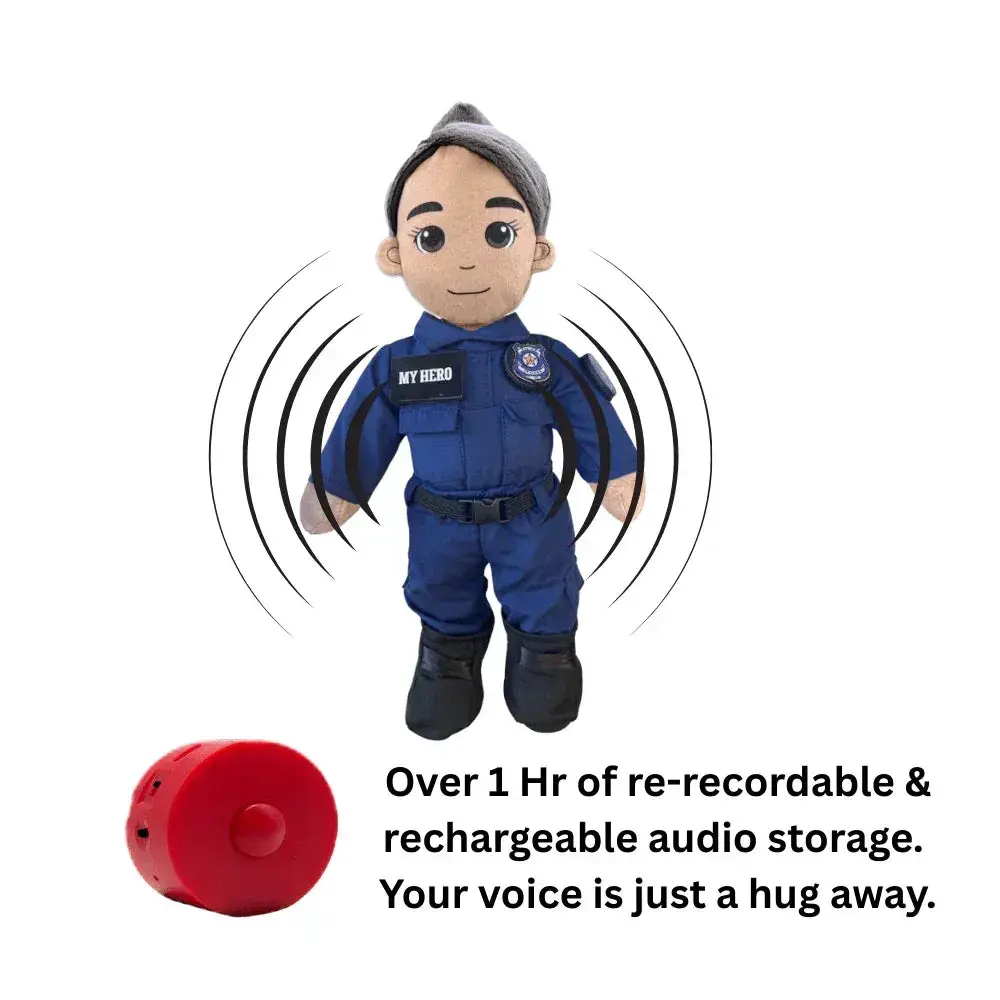 My HERO Daddy Doll Firefighter | Custom Recordable Plush - ToylandEU