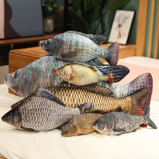 Fish Throw Pillow | 3D Tucked Legs | Toylandeu™
