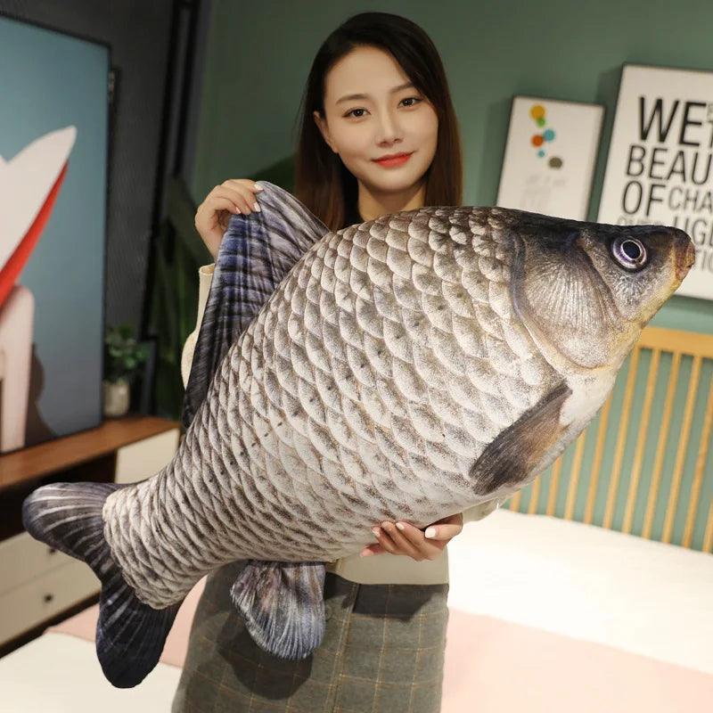 Fish Throw Pillow | 3D Tucked Legs | Toylandeu™
