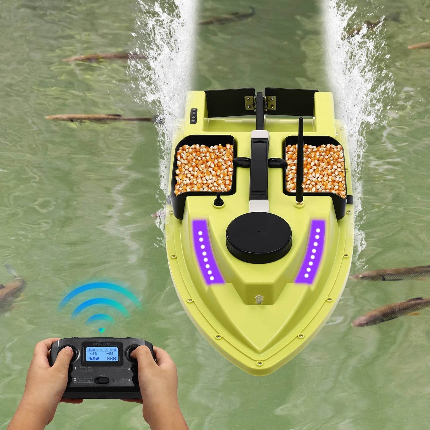 Fishing Boat with GPS, 2.4G Remote, Waterproof ABS - ToylandEU