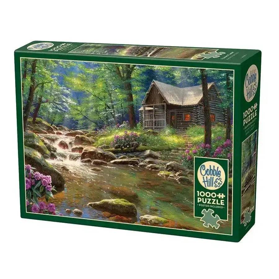 Fishing Cabin 1000 Piece Jigsaw Puzzle Relaxing Wilderness Scene - ToylandEU