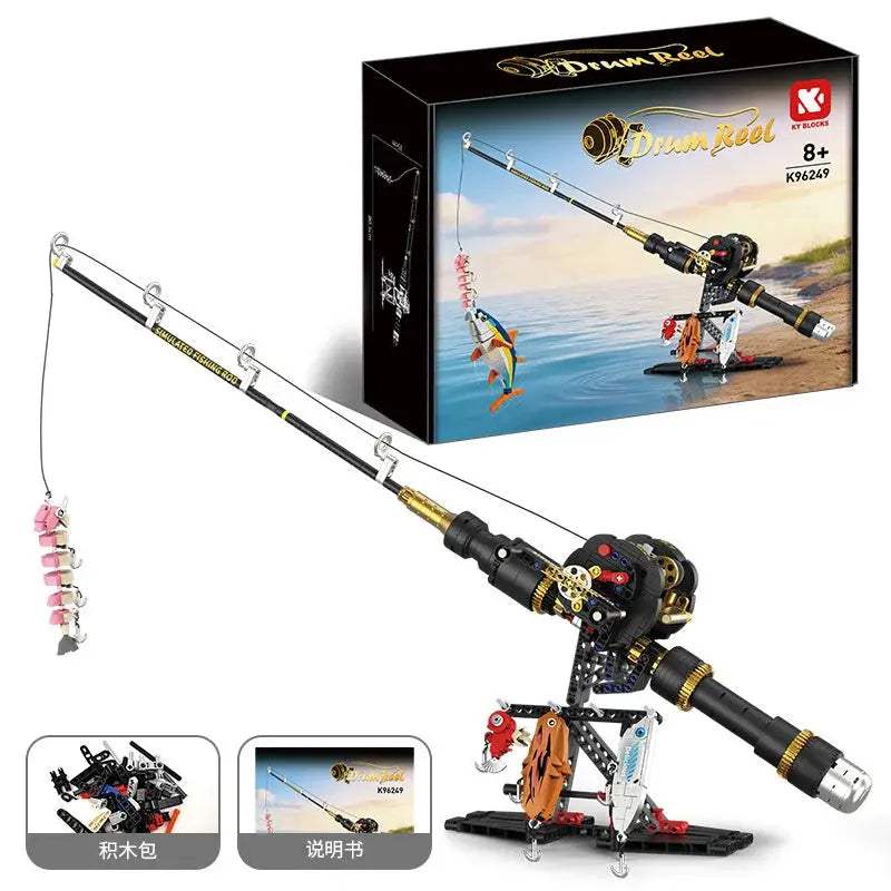  Fishing Rod Building Blocks Diy Educational Kit Kids -  ToylandEU™