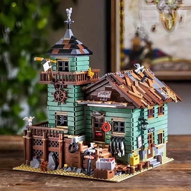 Fishing Village Building Block Set 2615 Piece Educational Lego Compatible - ToylandEU