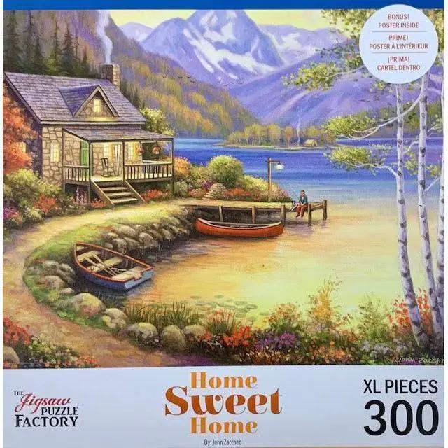 Jigsaw Puzzle Fishing At The Lake 300 Pieces With Poster - ToylandEU