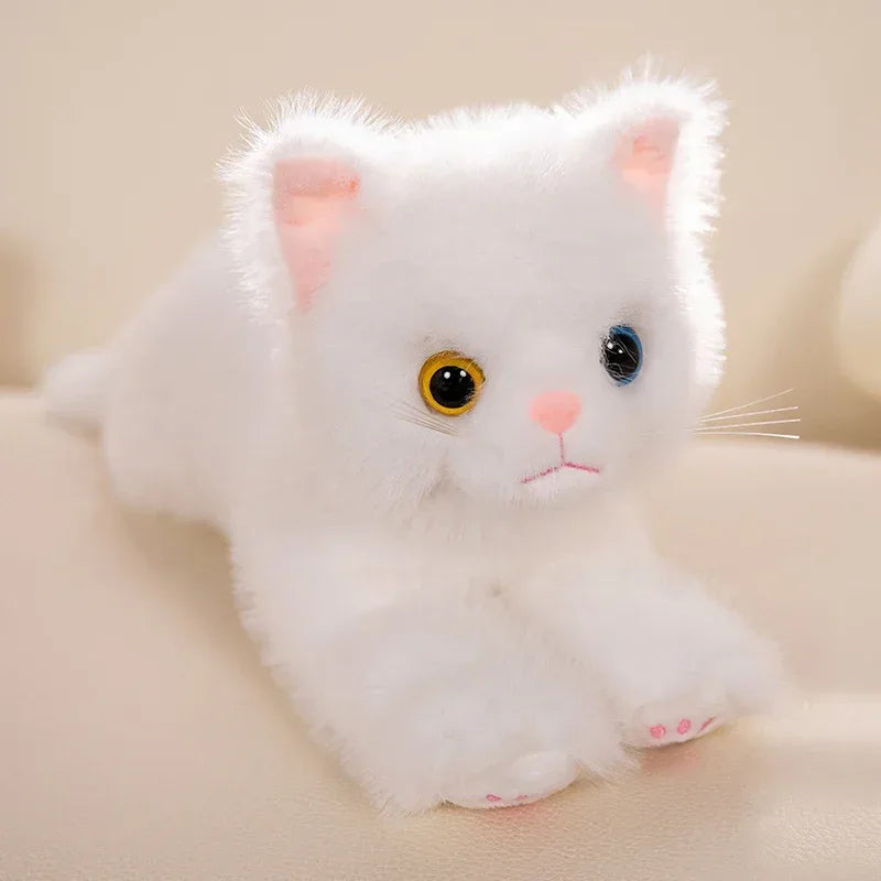 Five Color Plush Cat Toy Soft Stuffed Realistic Kitten Gift - ToylandEU