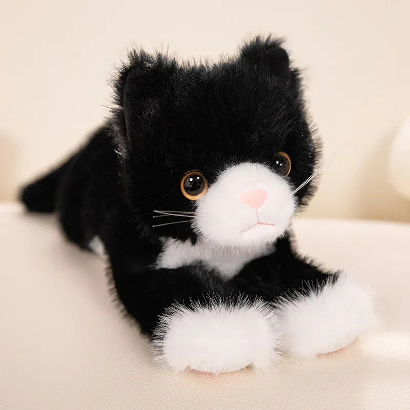 Five Color Plush Cat Toy Soft Stuffed Realistic Kitten Gift - ToylandEU