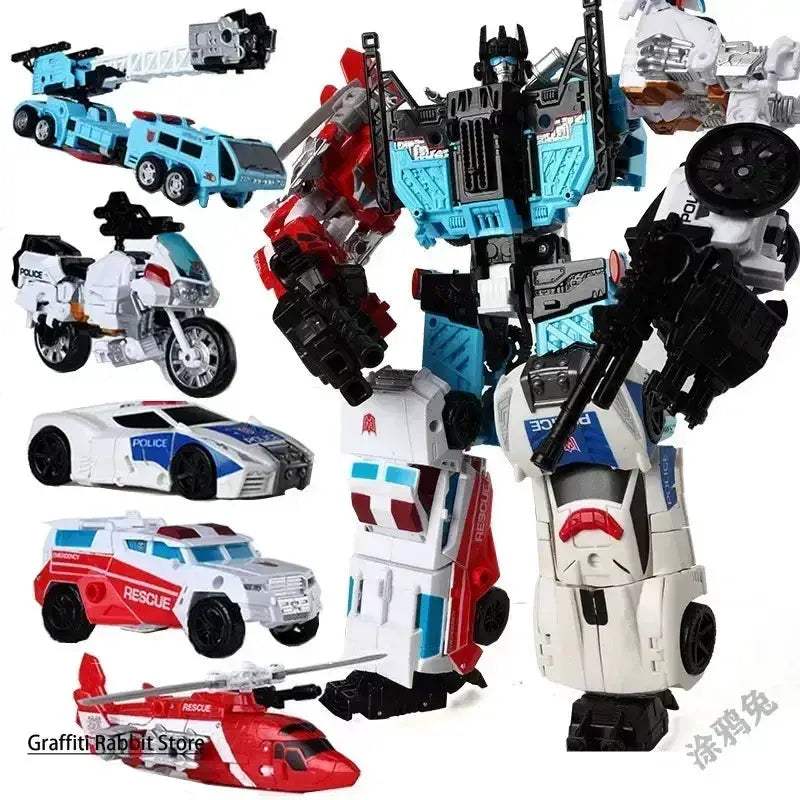 Five In One Transforming Robot Toy For Boys And Girls - ToylandEU