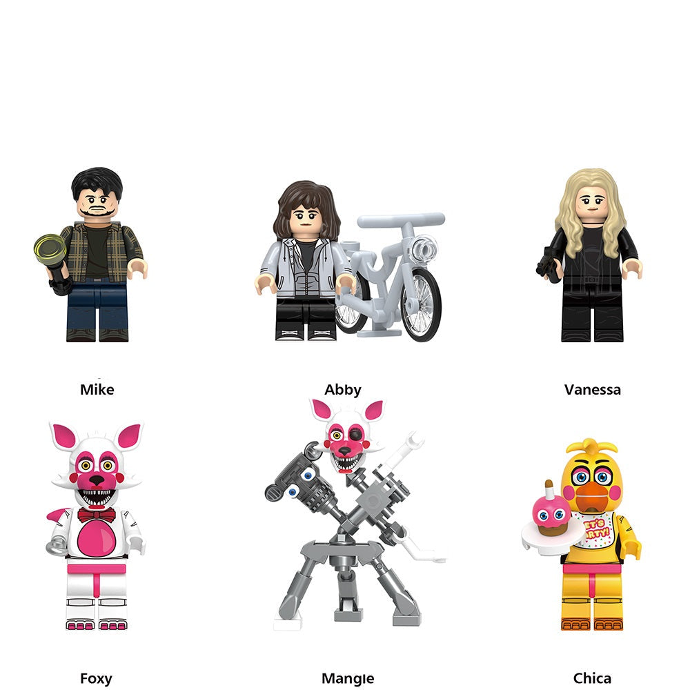 Five Nights at Freddys Minifigure Set of 6 Collectible Figures