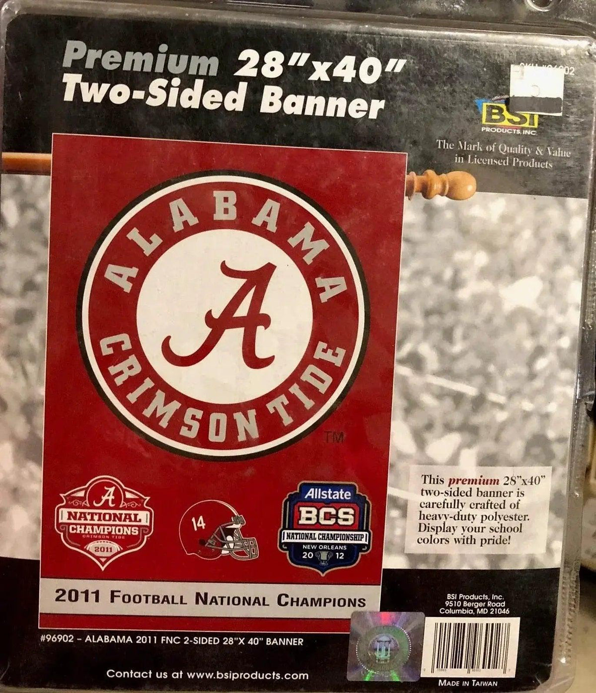  Alabama Crimson Tide 3x5 Flag BSI 2012 National Champ -  ToylandEU™