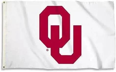  Oklahoma Sooners 3x5 Flag White Background BSI Polyester -  ToylandEU™