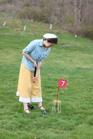 Flag Croquet Golf Game Amish Made Set Duffel Bag