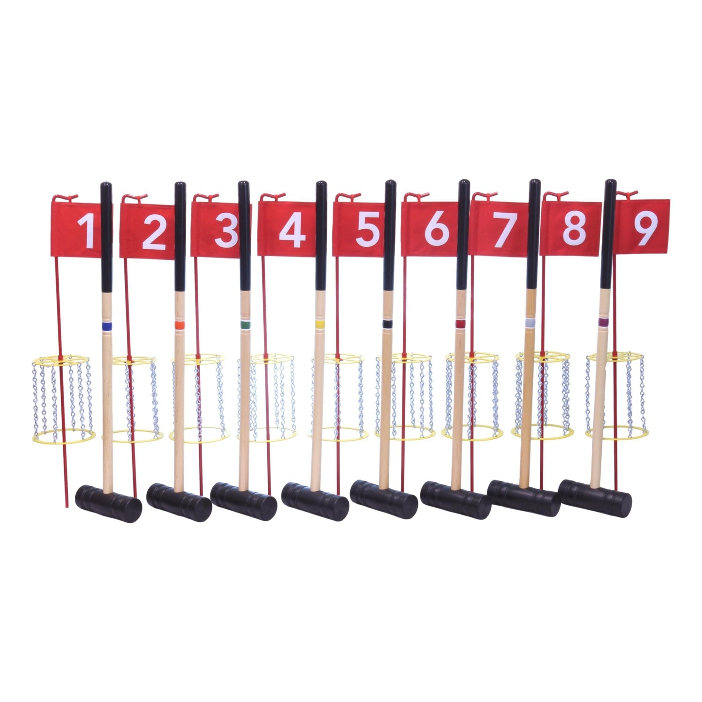 Flag Croquet Golf Game Amish Made Set Duffel Bag