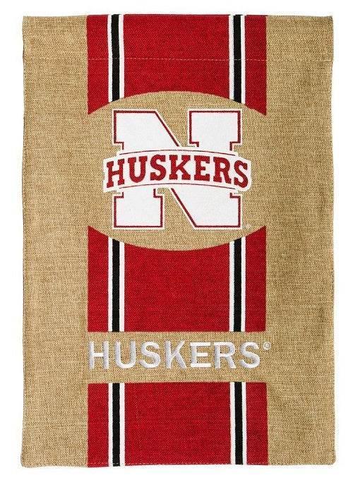  Nebraska Cornhuskers Burlap Garden Style Yard Flag -  ToylandEU™