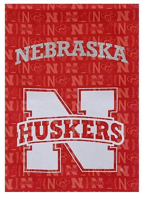  Nebraska Cornhuskers Double Sided Glitter Flag Outdoor -  ToylandEU™