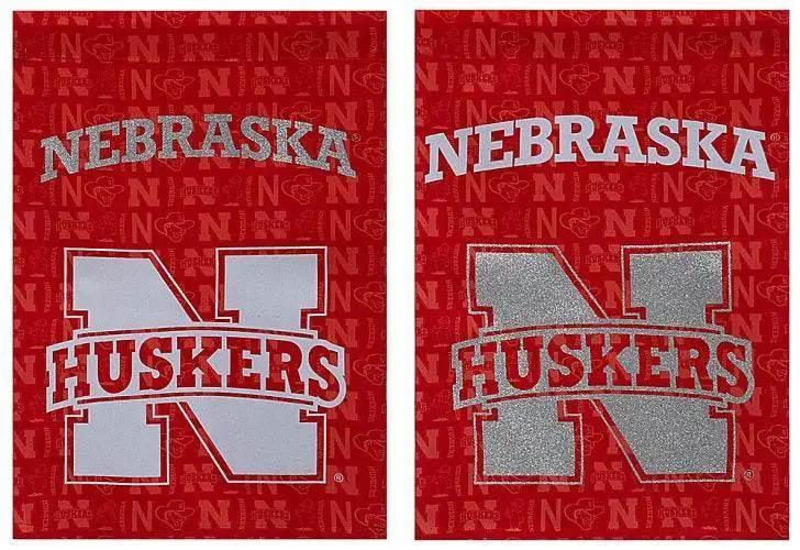  Nebraska Cornhuskers Garden Flag Suede Glitter Accented -  ToylandEU™