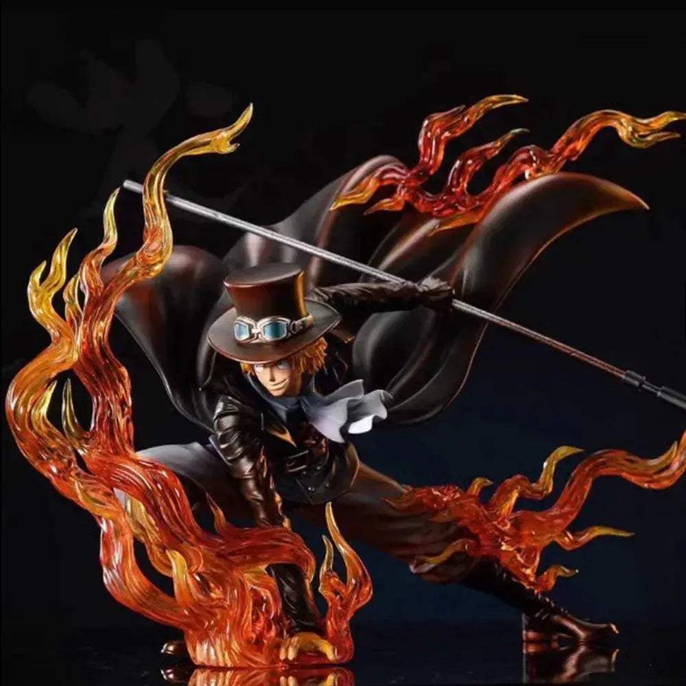 Flame Emperor Sabo Anime Figurine ,One Piece Action Figurines Fire Fist Revolutionary Army 22 CM - ToylandEU