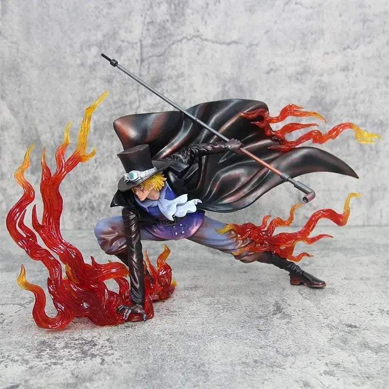Flame Emperor Sabo Anime Figurine ,One Piece Action Figurines Fire Fist Revolutionary Army 22 CM - ToylandEU