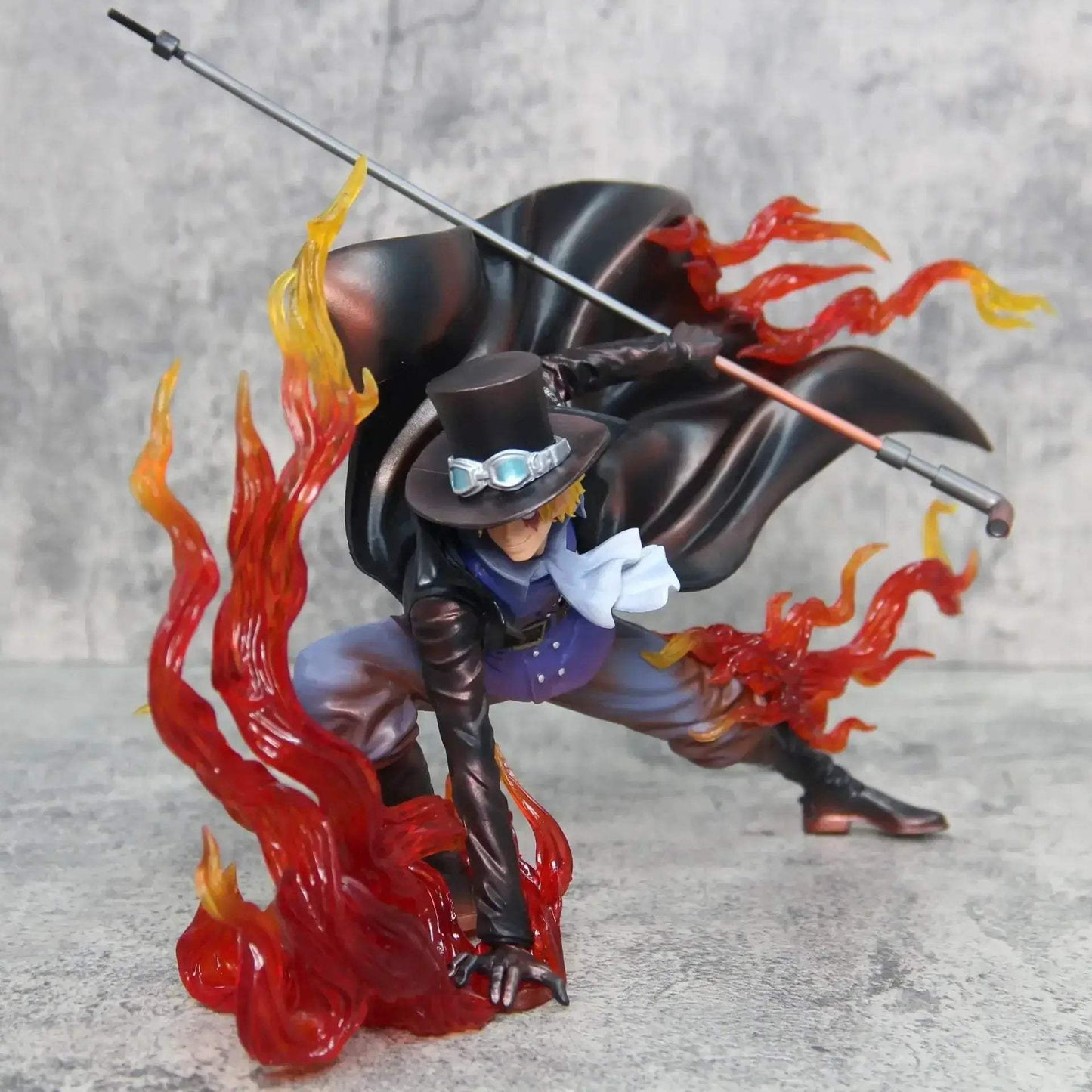 Flame Emperor Sabo Anime Figurine ,One Piece Action Figurines Fire Fist Revolutionary Army 22 CM - ToylandEU
