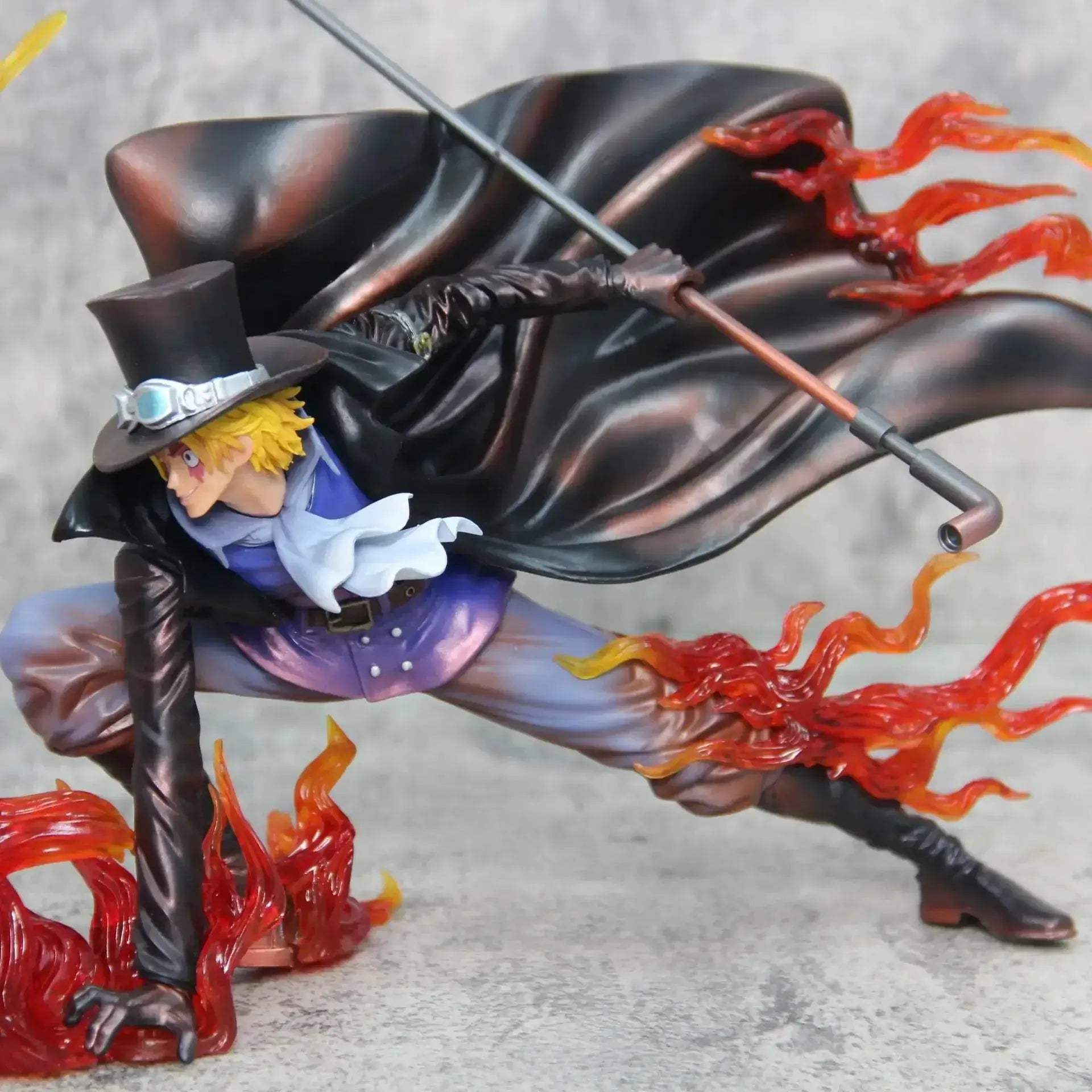 Flame Emperor Sabo Anime Figurine ,One Piece Action Figurines Fire Fist Revolutionary Army 22 CM - ToylandEU