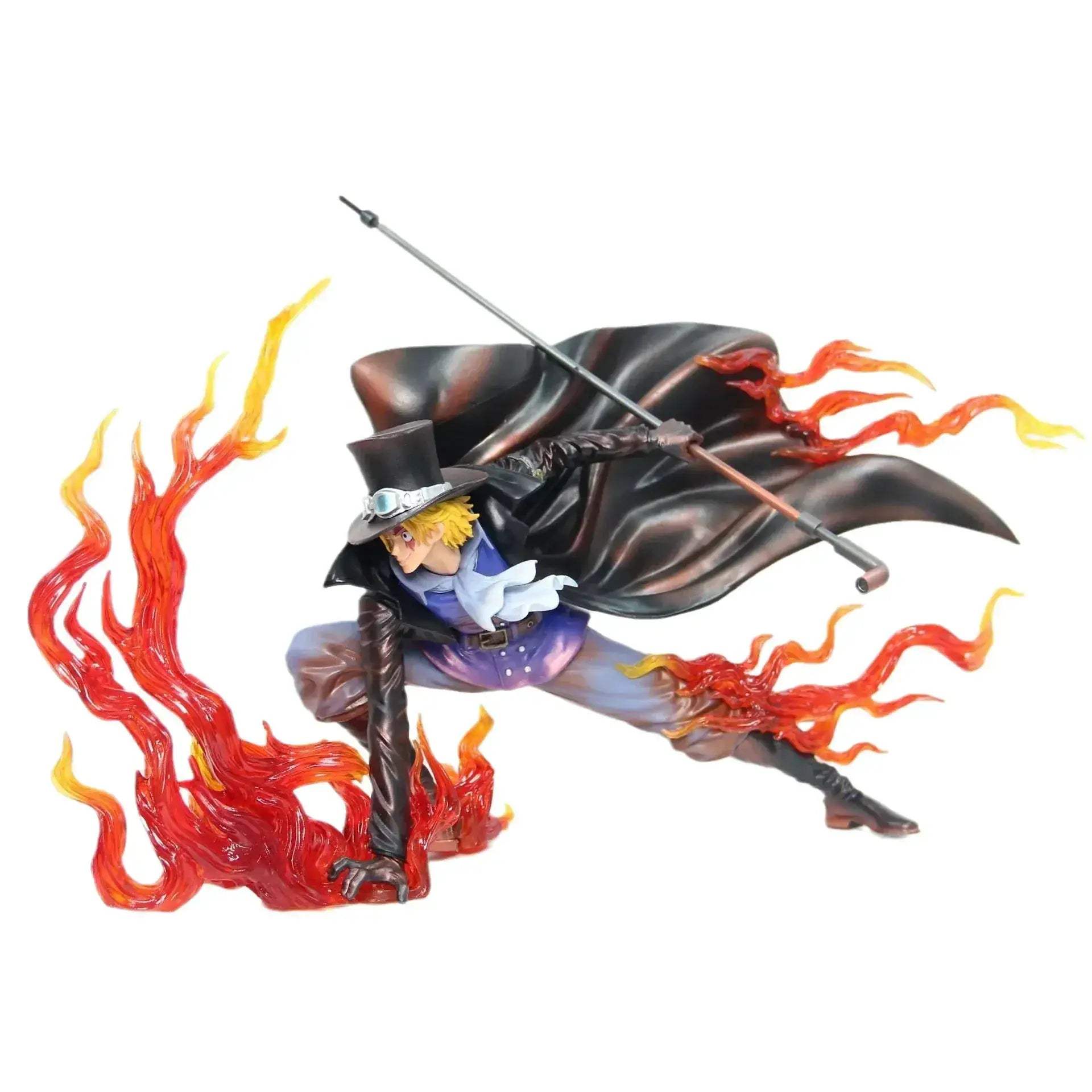 Flame Emperor Sabo Anime Figurine ,One Piece Action Figurines Fire Fist Revolutionary Army 22 CM - ToylandEU