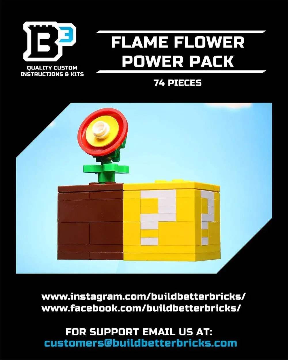 LEGO Flame Flower Power Pack With 74 Authentic Bricks - ToylandEU