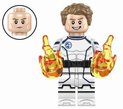 Flame Hero Custom Figure Space Suit LEGO Compatible Durable ABS Plastic For LEGO Sets And Display - ToylandEU