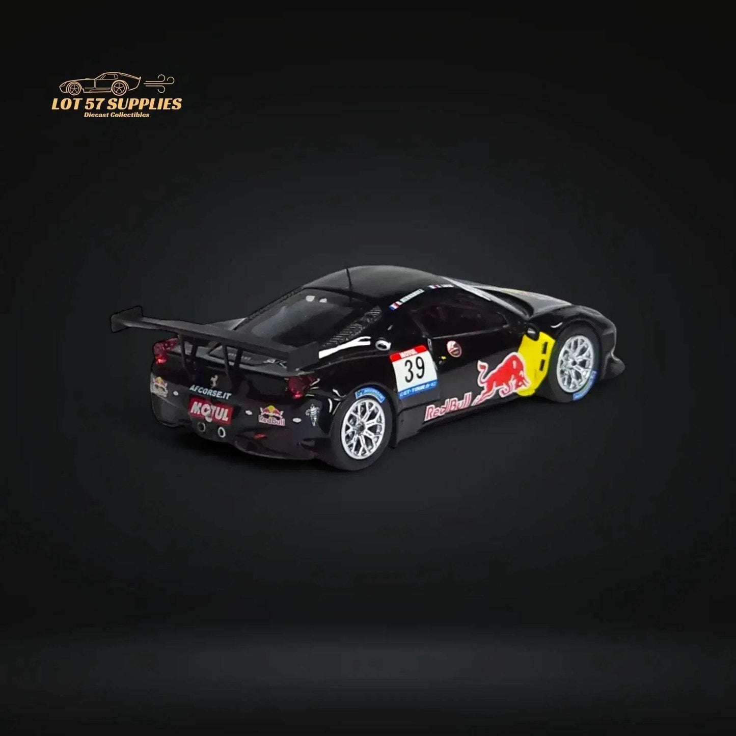 Tarmac Works Hobby64 Ferrari 458 Italia GT3 #39 GT TOUR 2011 Red Bull 1:64 - ToylandEU