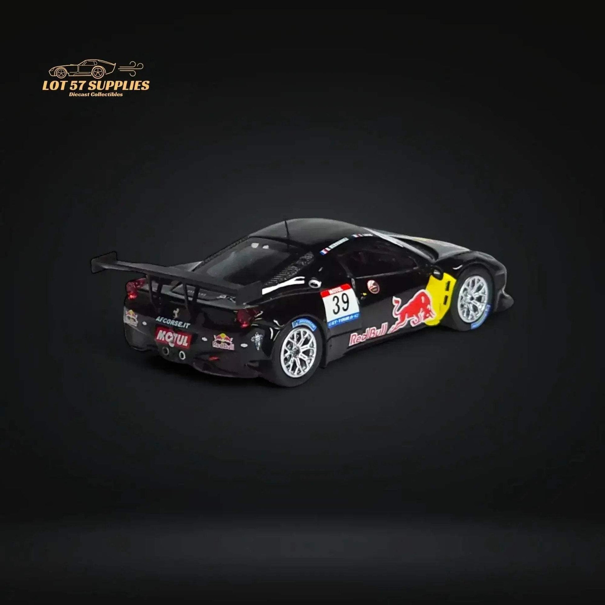 Tarmac Works Hobby64 Ferrari 458 Italia GT3 #39 GT TOUR 2011 Red Bull 1:64 - ToylandEU