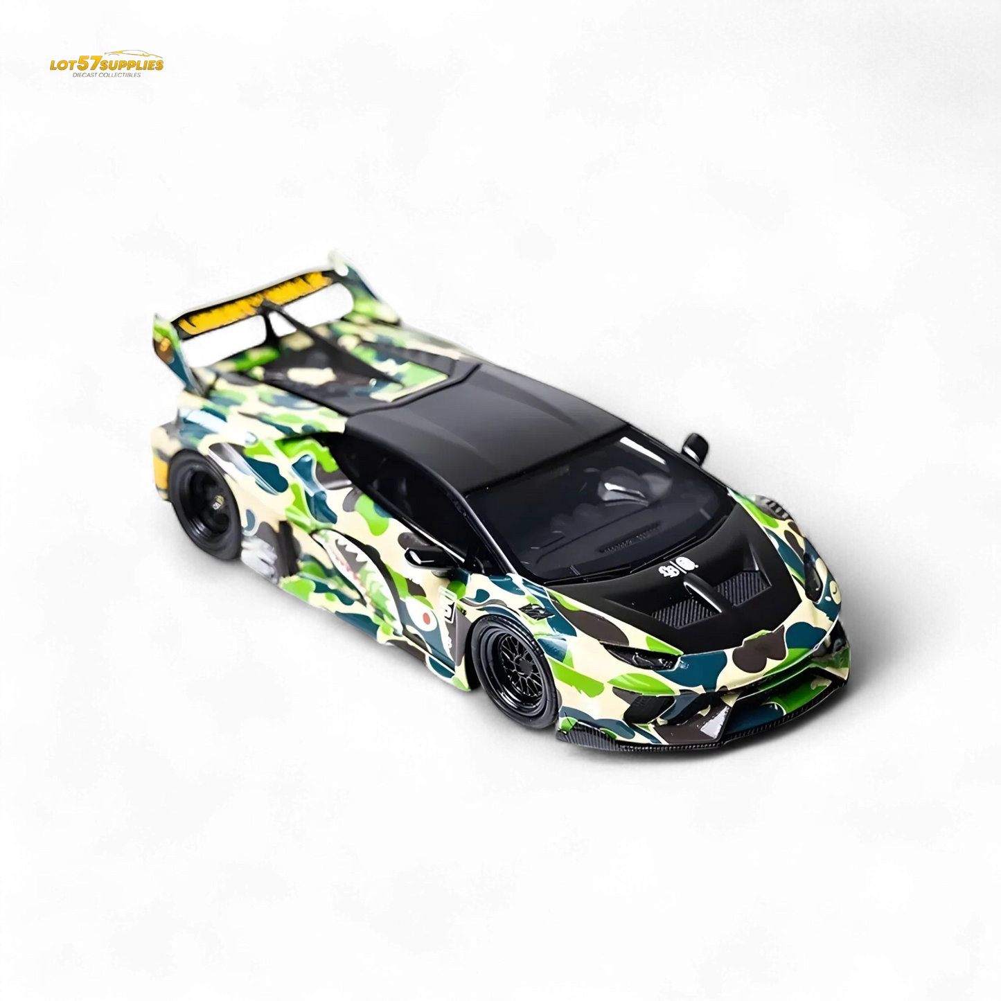 Flame Lamborghini Huracan LP610-4 LWBK WideBody Camouflage 1:64 - ToylandEU
