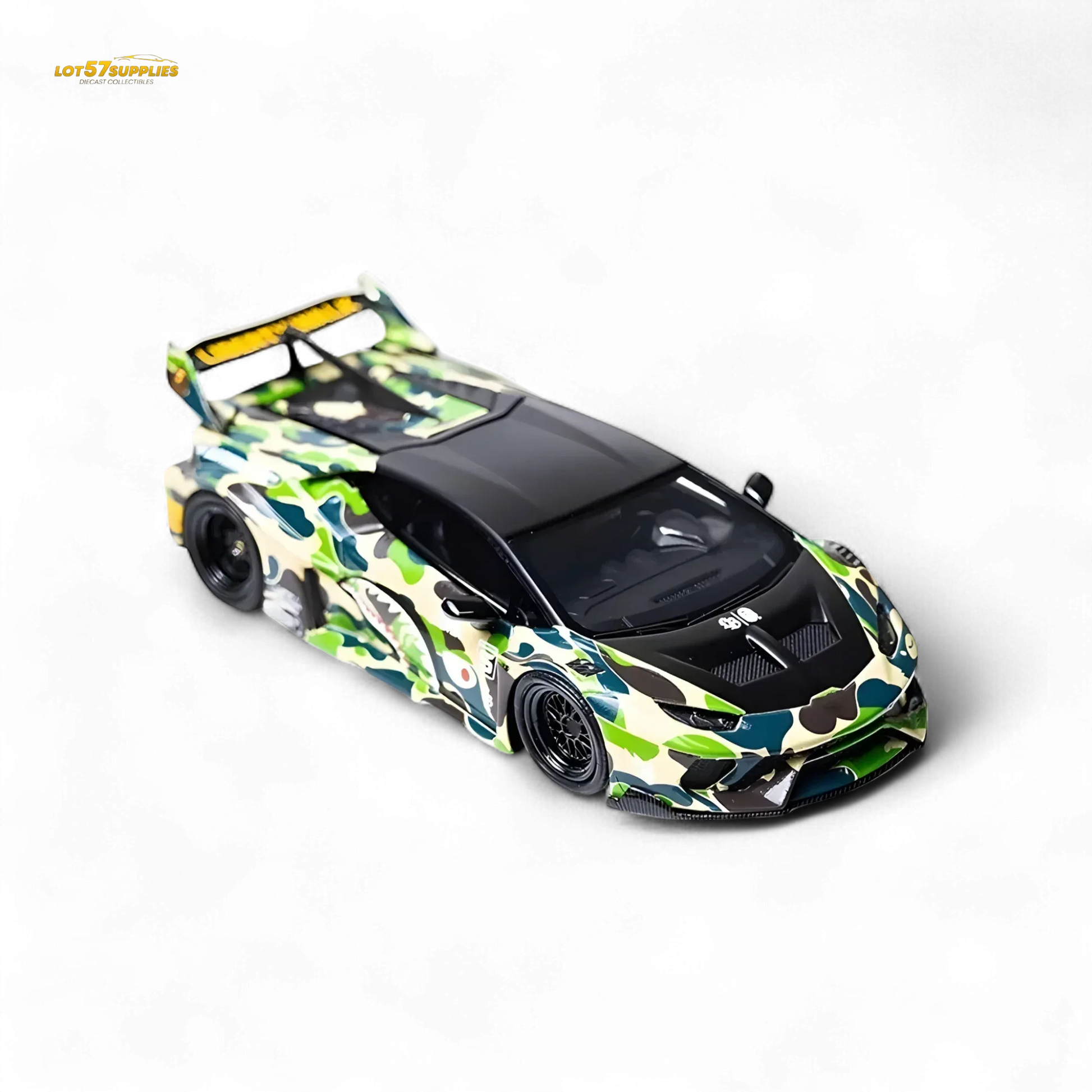 Flame Lamborghini Huracan LP610-4 LWBK WideBody Camouflage 1:64 - ToylandEU