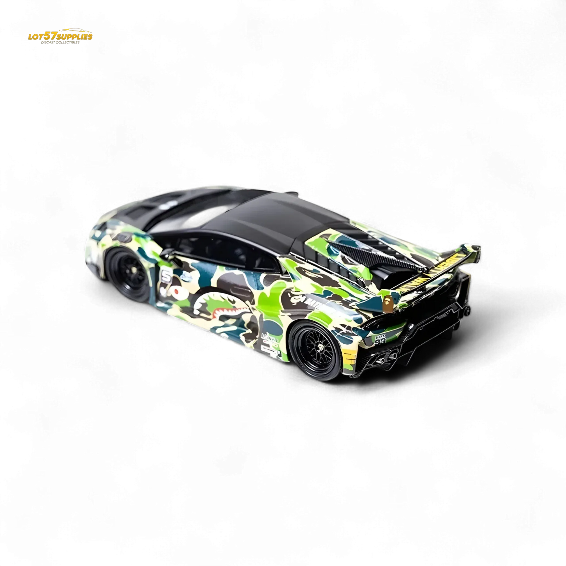 Flame Lamborghini Huracan LP610-4 LWBK WideBody Camouflage 1:64 - ToylandEU