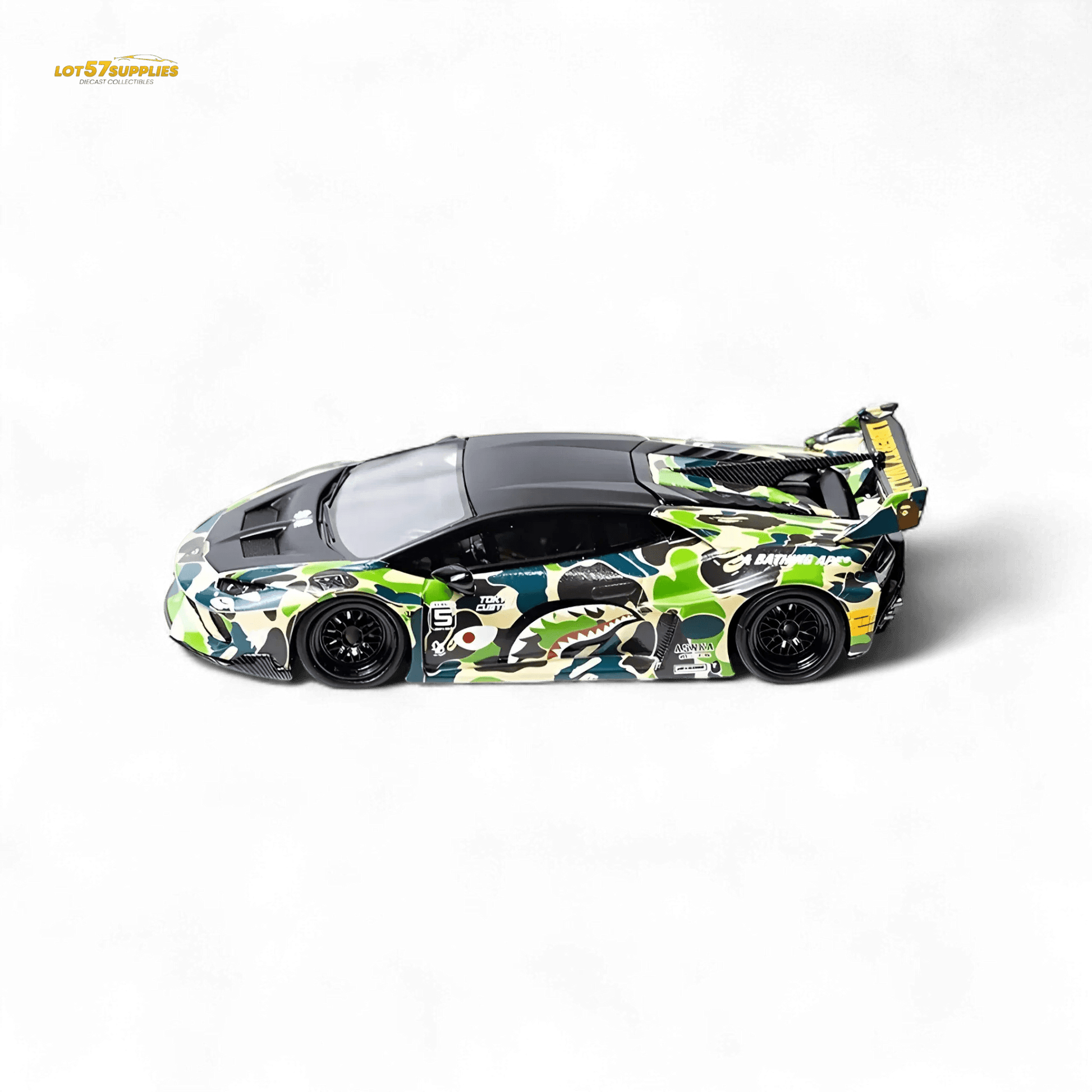 Flame Lamborghini Huracan LP610-4 LWBK WideBody Camouflage 1:64 - ToylandEU