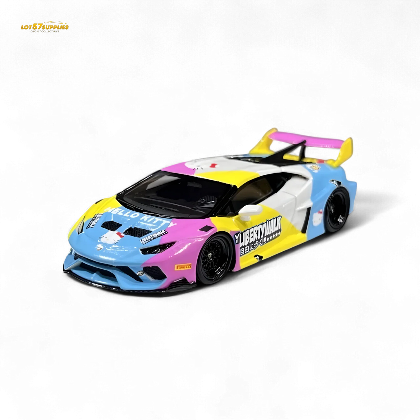 Flame Lamborghini Huracan LP610-4 LWBK WideBody Resin 1:64 - ToylandEU