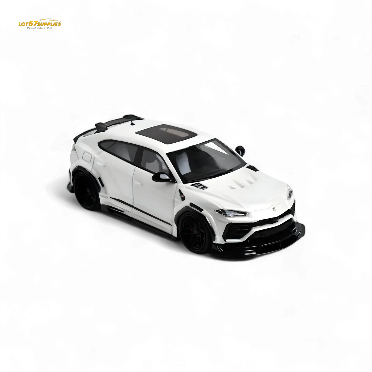 Flame Lamborghini Urus LBWK Bianco Icarus White Resin 1:64 - ToylandEU