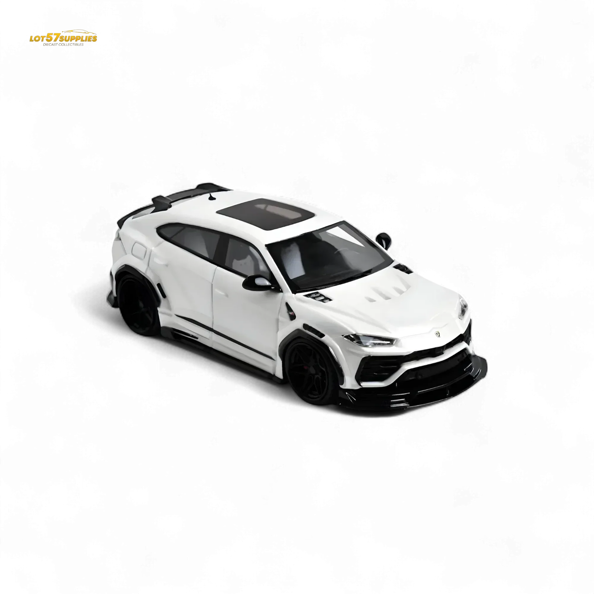 Flame Lamborghini Urus LBWK Bianco Icarus White Resin 1:64 - ToylandEU