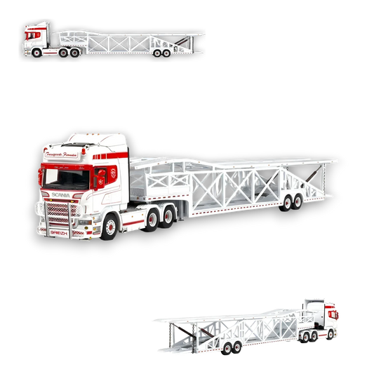  Flame Scania Car Carrier Diecast 1to64 Limited 299 Pcs -  ToylandEU™